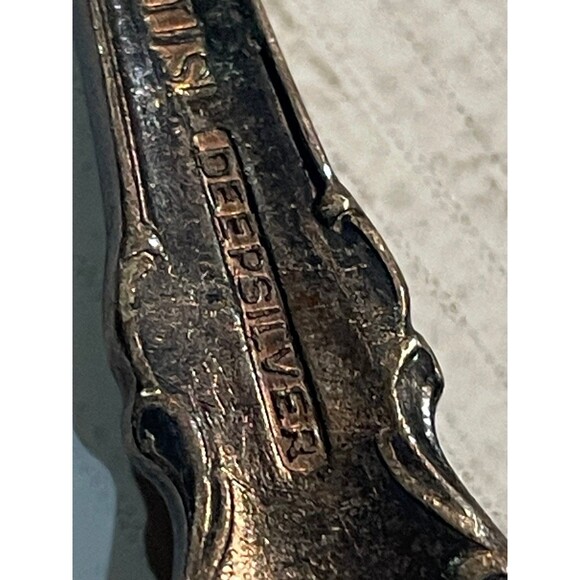 Vintage 1847 Rogers Bros Heritage Silverplate Baby Spoon Deepsilver fork - Picture 6 of 10